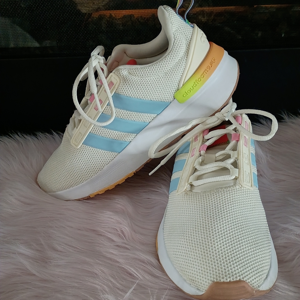 Adidas Racer Tr21 Pastel Rainbow Multicolored Women's Running Shoes